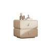 Dorothy Square Sugar Rounded Corners Cream Bedside Table
