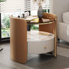 Boyce Luxury Saddle Leather Bedside Table