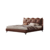 Bentley Calf Leather Luxury Wavy Cloud Minimalist Bed