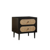 Eoin Vintage Rattan Bedside Table/Side Table/Storage Cabinet