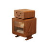 Erasmus Solid Wood Creative Robot Bedside TableBedside Table/Side Table/Storage Cabinet