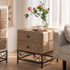 Elisha Pine Wood Bedside Table/Side Table/Storage Cabinet