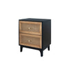 Edmond Vintage Rattan Bedside Table/Side Table/Storage Cabinet