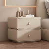 Dorothy Square Sugar Rounded Corners Cream Bedside Table