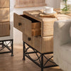 Elisha Pine Wood Bedside Table/Side Table/Storage Cabinet