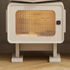 Estavan Cute White Robot Bedside Table/Side Table/Storage Cabinet