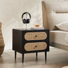 Eoin Vintage Rattan Bedside Table/Side Table/Storage Cabinet