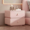 Dorothy Square Sugar Rounded Corners Cream Bedside Table