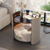 Boyce Luxury Saddle Leather Bedside Table