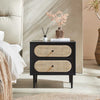 Eoin Vintage Rattan Bedside Table/Side Table/Storage Cabinet