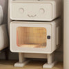 Estavan Cute White Robot Bedside Table/Side Table/Storage Cabinet