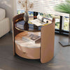 Boyce Luxury Saddle Leather Bedside Table