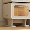 Estavan Cute White Robot Bedside Table/Side Table/Storage Cabinet