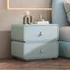 Dorothy Square Sugar Rounded Corners Cream Bedside Table