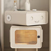 Estavan Cute White Robot Bedside Table/Side Table/Storage Cabinet