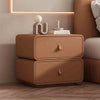 Dorothy Square Sugar Rounded Corners Cream Bedside Table