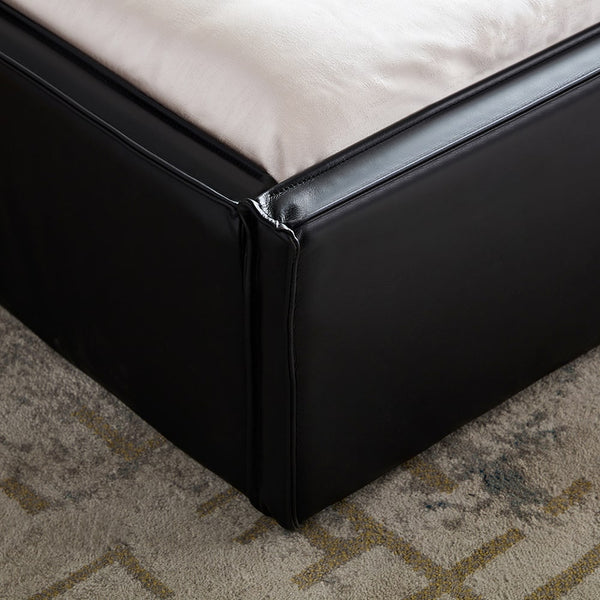 Bakarne Microfiber Leather Minimalism Luxury Modern Style Bed Frame