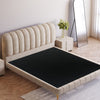 Cato Velvet Fabric Bed Frame Stripe Pattern Headboard