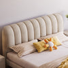 Cato Velvet Fabric Bed Frame Stripe Pattern Headboard