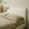 Chima Microfiber Leather Modern Floating Bed Frame