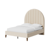Devonte Velvet Fabric Vintage High Headboard Bed Frame