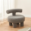 Elaine White Boucle Lounge Chair for Kids