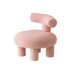 Elaine White Boucle Lounge Chair for Kids