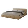 Harpern Suede fabric Upholstered Headboard Modern Bed Frame