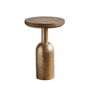 Iaolani Retro Gold Round Side Table