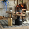Iaolani Vintage Black Round Side Table
