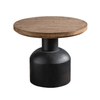 Iaolani Vintage Black Round Side Table