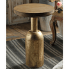 Iaolani Retro Gold Round Side Table