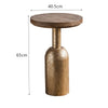 Iaolani Retro Gold Round Side Table
