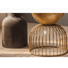 Ichigo Vintage Iron Hollow Golden Round Side Table