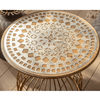 Ichigo Vintage Iron Hollow Black Round Side Table