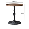 Irie Vintage White/Black Round Side Table