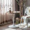Irie Vintage White/Black Round Side Table