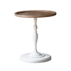 Irie Vintage White/Black Round Side Table