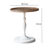 Irie Vintage White/Black Round Side Table