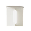 Jain  Modern Round Marble Side Table with Iron Base