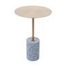 Jennings Round Stainless Top Side Table