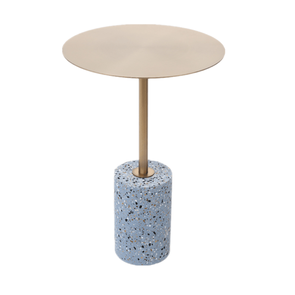 Jennings Round Stainless Top Side Table