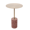 Jennings Round Stainless Top Side Table