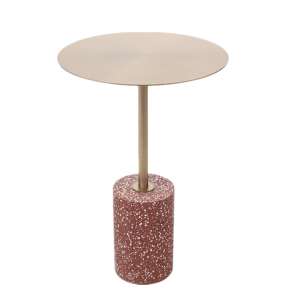 Jennings Round Stainless Top Side Table