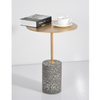 Jennings Round Stainless Top Side Table