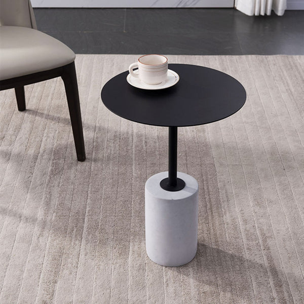 Jennings Round Stainless Top Side Table