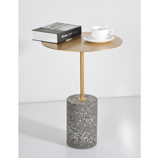Jennings Round Stainless Top Side Table