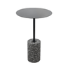 Jennings Round Stainless Top Side Table