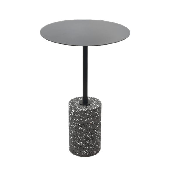 Jennings Round Stainless Top Side Table