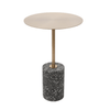 Jennings Round Stainless Top Side Table
